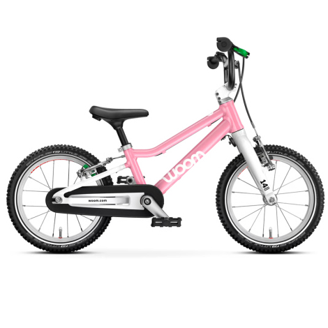 Image of Woom GO 2 Kids Bike - Pink / 14"