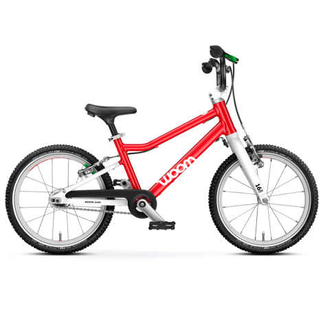 Image of Woom GO 3 AUTOMAGIC Kids Bike - Red / 16"