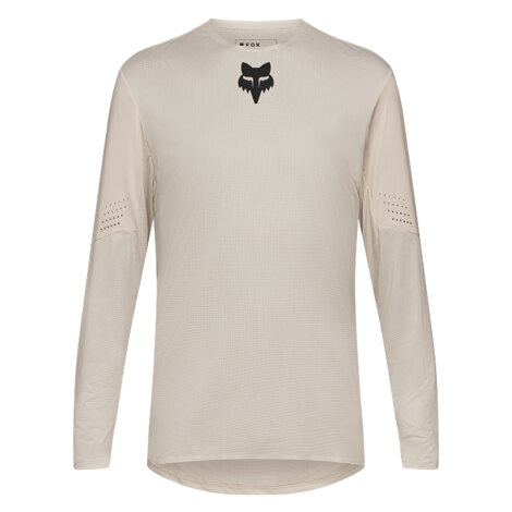 Merlin Cycles Fox Racing Flexair Long Sleeve MTB Jersey - Chalk / Small | FREE delivery over £60 & Easy Returns