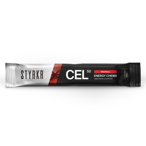 Merlin Cycles Styrkr STYRKR CEL50 Energy Chews - Single  - Berry | FREE delivery over £60 & Easy Returns