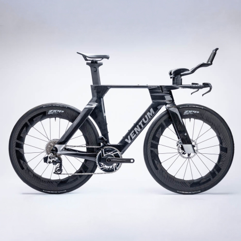 Merlin Cycles Ventum Tempus Red AXS Carbon TT Bike - Onyx / Small | FREE delivery over £60 & Easy Returns