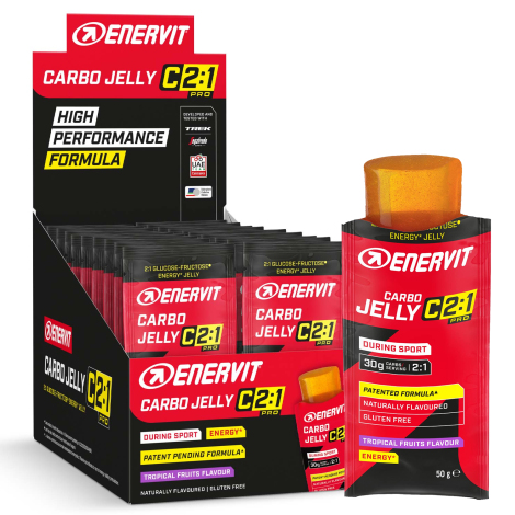 Enervit C2:1 Pro Carbo Jelly Tropical Fruits - Pack Of 20