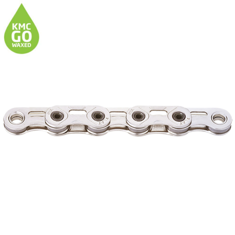 KMC X Flat SL Silver Pre-Waxed Chain - 12/13 Speed