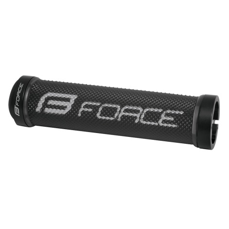 Force Logo Lock-On Grips - Black