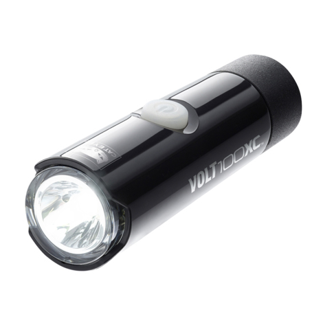Image of Cateye Volt 100 XC Front Bike Light in Black | Rutland Cycling