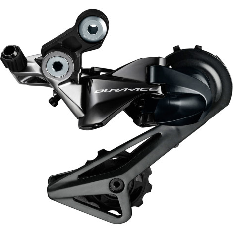 Image of Shimano Dura Ace 9100 Rear Derailleur - 11 Speed - Black / Short Cage SS / 11 Speed
