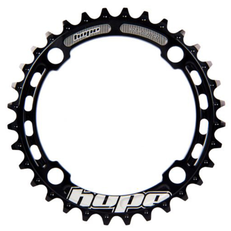 Hope CNC Aluminium Chainrings - Silver / 40 / 4 Arm, 104mm