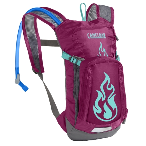 Image of Camelbak Mini M.U.L.E 3L Hydration Pack with 1.5l Reservoir in Red | Rutland Cycling