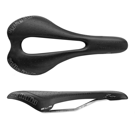 Selle Italia SLR Lady Flow TI Road Saddle - Black / Small