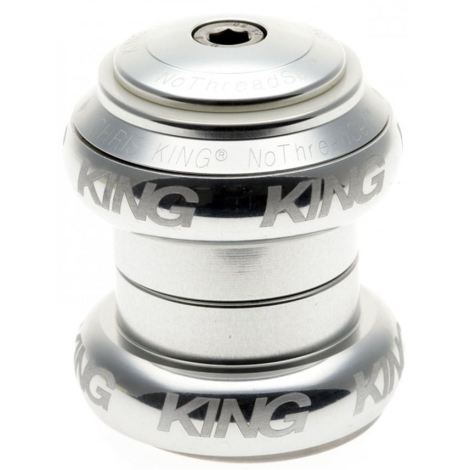 Image of Chris King NoThreadset 1 1/8" Headset - Silver / Sotto Voce Logo / 1 1/8th