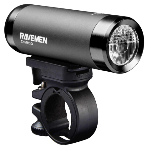 Ravemen CR300 Rechargeable Front Light - Silver / Front
