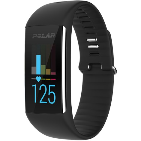 Polar A370 Fitness Tracker Watch - Black / M/L