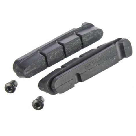 Image of Shimano Dura-Ace-Ultegra-105 Carbon Brake Pads - Black - Pair - Wide Carbon Rim (19-28mm), Black