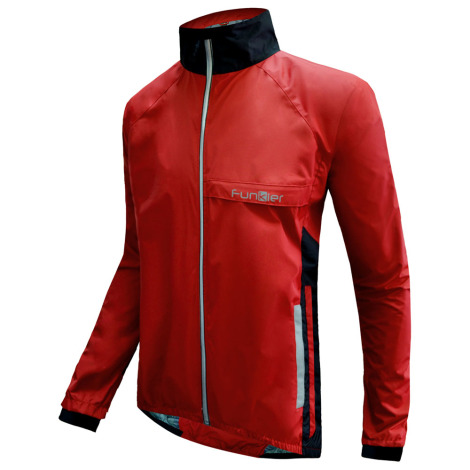 Image of Funkier Attack Pro Rain Showerproof Jacket - Red / 2XLarge