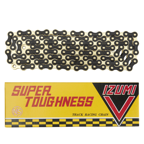 Izumi Super-Tough V-Chain Racing 1/8 Track Chain Gold/Black