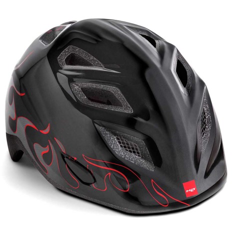 Image of MET Genio Kids Cycling Helmet - Black Flames / One Size