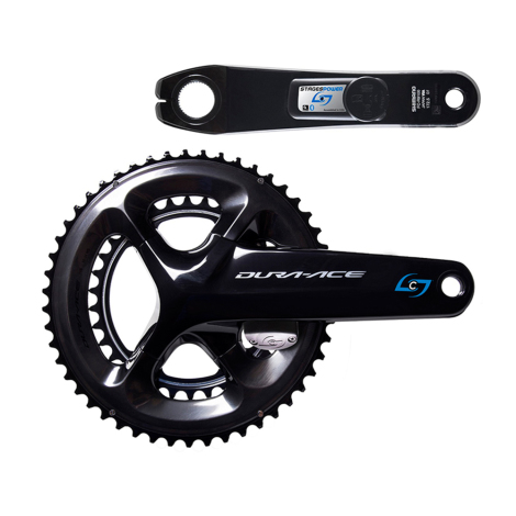 Image of Stages Power Meter Shimano Dura-Ace 9100 LR - Black / 39/53 / 175mm