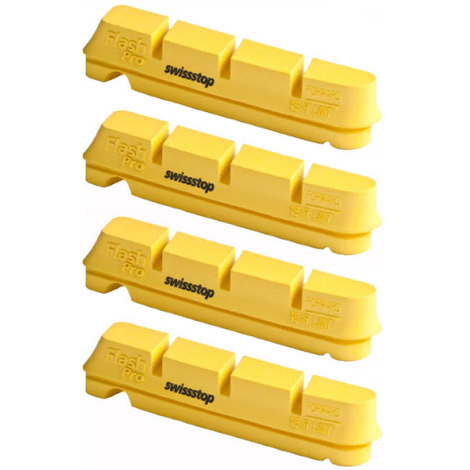 SwissStop Yellow King Race Pro Pads for Campagnolo Road Brakes with Carbon Rims 