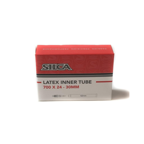 Image of Silca Latex Presta Tube – 700c - 700c / 24mm / 30mm / 42mm Valve / Presta