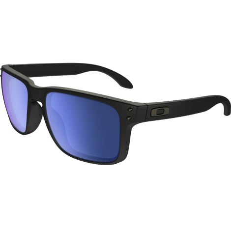 Oakley Holbrook Polarized Sunglasses - Matt Black Frame / Ice Irdium Polarized / OO9102-52