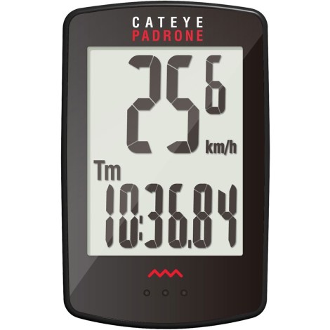 Image of Cateye Padrone Large Screen Cycling Computer - Black