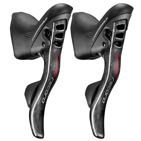 Image of Campagnolo Super Record Ergopower Ultra Shift Levers - 12 Speed - Black / 12 Speed