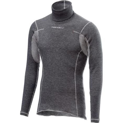 Merlin Cycles Castelli Flanders Warm Base Layer With Neck Warmer - AW21 - Grey / Small