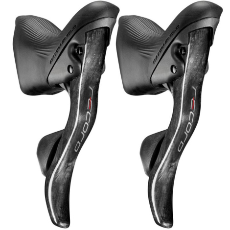 Image of Campagnolo Record Ergopower Ultra Shift Levers - 12 Speed - Black / 12 Speed