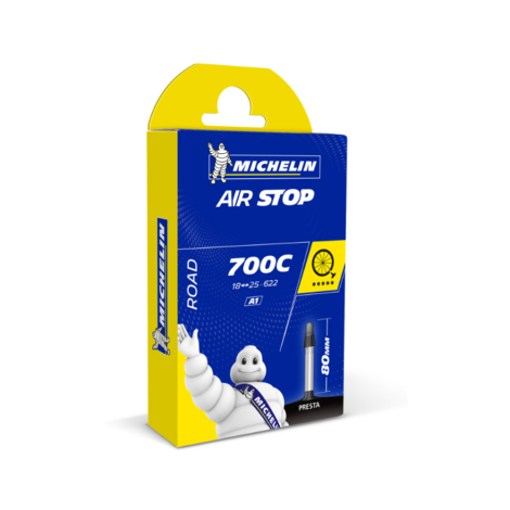 Michelin Airstop Presta Tube 80mm Extra Long Valve – 700c