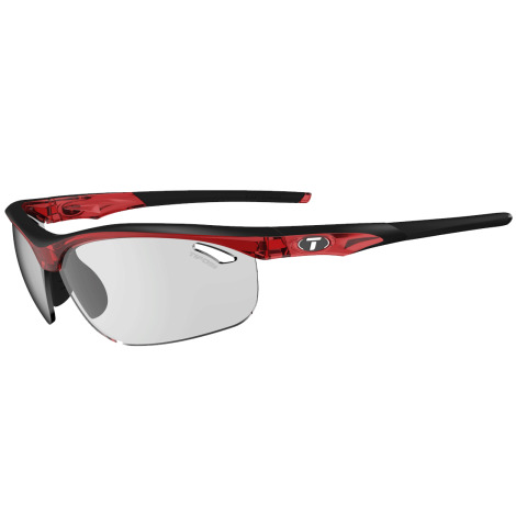 Tifosi Veloce Fototec Sunglasses - Crystal Red / Fototec Smoke Lens