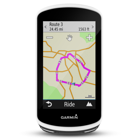 Image of Garmin Edge 1030 GPS Computer - White / GPS / EU Maps Bundle