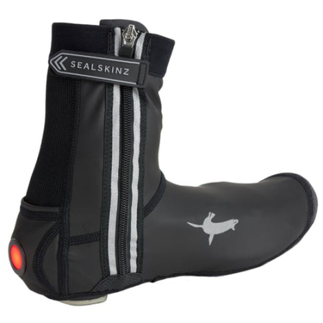 Sealskinz All Weather LED Open Sole Cycle Overshoe - Black / Small