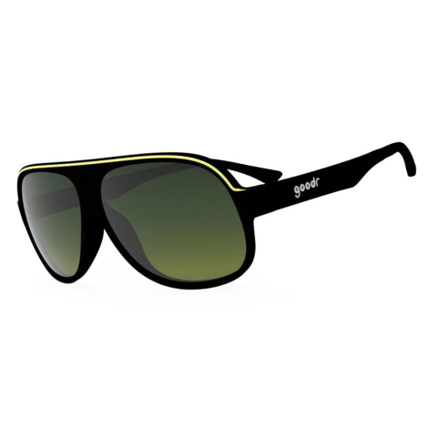 Goodr Superfly Polarized Sunglasses - Dirks Inflation Station / Black / Gradient Dark Lens
