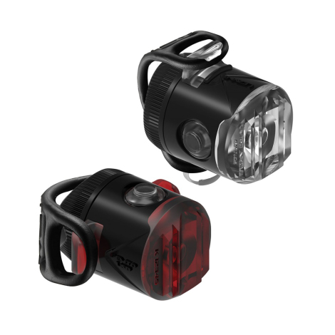 Image of Lezyne Femto USB Drive Rechargeable Bike Light Set - Rechargeable / Black / Light Set