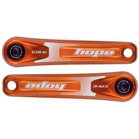 Image of Hope E-Bike Cranks - Orange / 165mm
