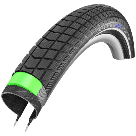 Image of Schwalbe Big Ben Plus GreenGuard MTB Tyre - Black Reflex - Wire Bead, Black Reflex