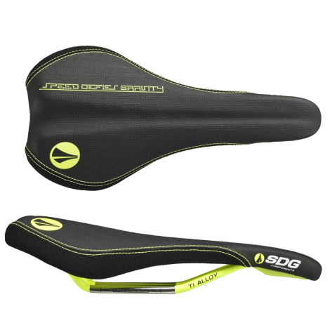 SDG Fly MTN Ti-Alloy MTB Saddle - Black / Yellow