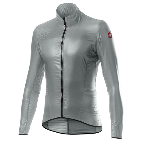 Image of Castelli Aria Shell Cycling Jacket - SS21 - Silver Grey / Small