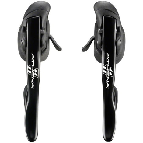 Campagnolo Athena Triple Ergopower Levers - 11 Speed - Black / Pair / 11 Speed