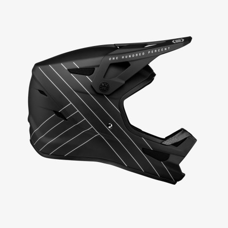 Image of 100% Status Full Face Helmet - Essential Black / 2XLarge / 63cm / 64cm