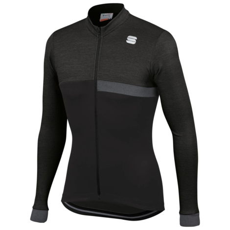Sportful Giara Thermal Long Sleeve Cycling Jersey - Black / Medium