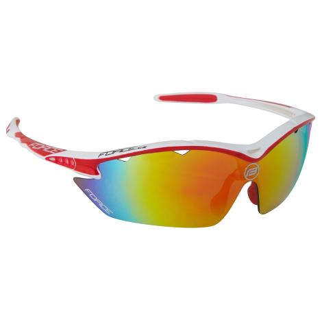 Force Ron Cycling Sunglasses - White / Laser Red