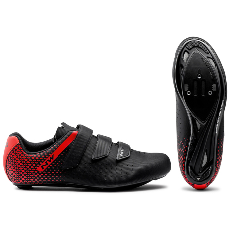 Image of Northwave Core 2 Road Shoes - Black / Red / EU46
