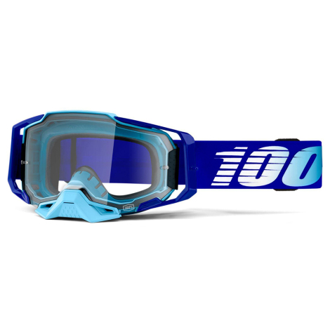 100% Armega Goggles - Clear Lens - Royal / Clear Lens