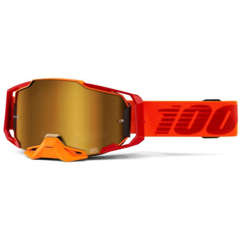 100% Armega Goggles - Mirror Lens - LitKit / True Gold Mirror Lens