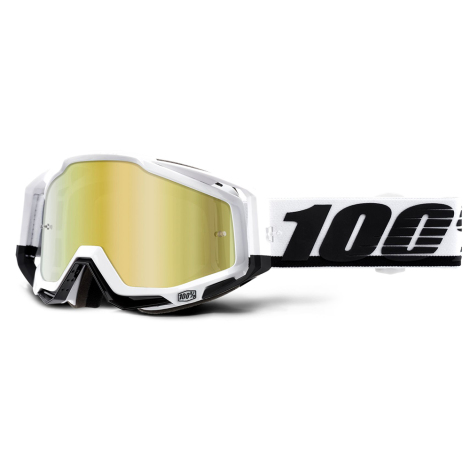 100% Racecraft Goggles - Mirror Lens - Stuu / Mirror Gold Lens