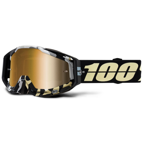 100% Racecraft Goggles - Mirror Lens - Ergoflash / True Gold Mirror Lens