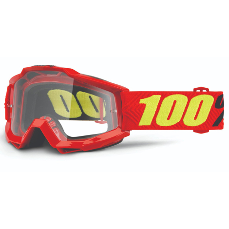 100% ACCURI Goggles Graham One Size Clear Lens 