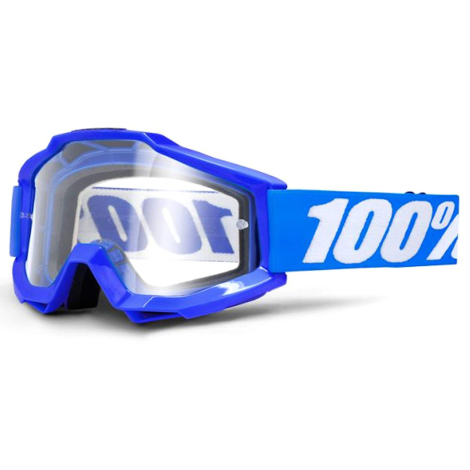 100% Accuri OTG Goggles - Clear Lens - Reflex Blue / Clear Lens