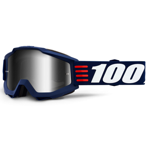 100% Accuri Goggles - Mirror Lens - Art Deco / Mirror Silver Lens